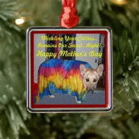 Mothers Day German Shepherd Dog Modeling Clothes Metal Ornament