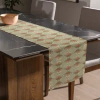 Autumn Leaves with Stars Diamond Pattern Short Table Runner