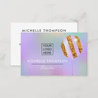 Purple and Gold Business Card