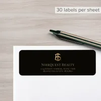 Return Address Label with Real Estate Logo