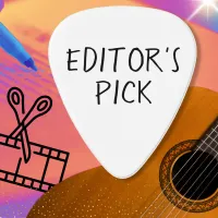 Amusing Funny 'Editor's Pick' Plectrum Guitar Pick