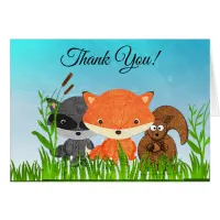 Woodland Animals Thank You Cards