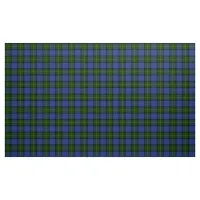 MacLaren Tartan Blue Green and Black Plaid Fabric