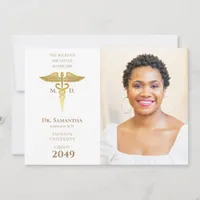 Medical Doctor MD RN Nurse Graduation Grad Photo Invitation