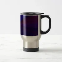 Circular Gradient Patchwork Blue to Purple Travel Mug