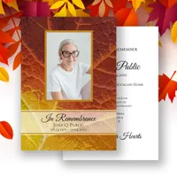 Shades of Autumn Death Anniversary Memorial Invitation