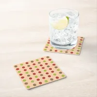 Boho Retro Modern Dot Paper Coaster