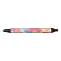 Colorful Abstract Black Ink Pen