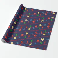 Vintage Christmas ornaments Wrapping Paper