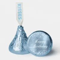 Glittery Light Blue Foil Happy Birthday Hershey&#174;'s Kisses&#174;