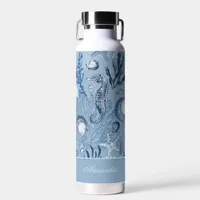 Personalized Beach Blue Ocean Sea Life Water Bottle