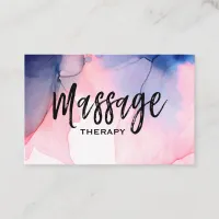 *~* Massage Therapist * Massage Therapy Watercolor Business Card