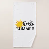 hello summer bath towel