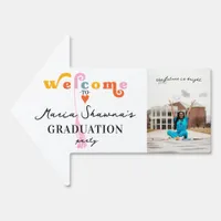 Retro Graduation Party Class Of 2024 Welcome Sign