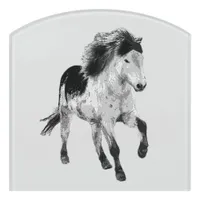 Move - Icelandic horse Door Sign