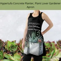 Hypertufa Concrete Planters Succulents Black Apron