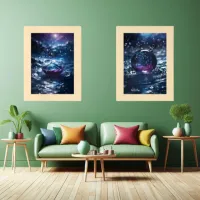 Rain Water Drop Wall Art Sets