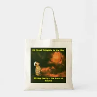 Halloween Dog Sitting Pretty For Lots of Treats Tote Bag