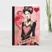 Valentine Pink Heart Dress Lady Announcement