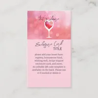 Thats Amore Italian Vino Before Vows Bridal Shower Enclosure Card