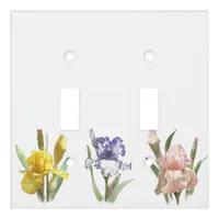 Iris Flower Garden Light Switch Cover