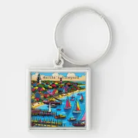 Martha's Vineyard | Colorful Abstract Art Keychain