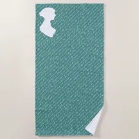 Pride and Prejudice Netherfield Ball Jane Austen Beach Towel