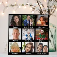 Family And Friends Photos And Name Dementia Memory Foam Board