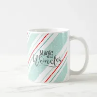 Magic and Wonder Christmas Stripes Mint ID440 Coffee Mug