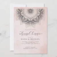 Olivia Bosek Mandala Lace Dusty Rose ID478 Invitation