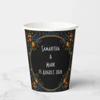 Bride & Groom delicate classic design Paper Cups