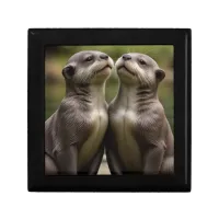 Cute Adorable Otters Gift Box