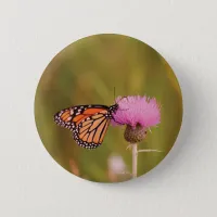 Monarch Butterfly Button