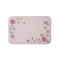 Pink & Purple Floral Vine   Bath Mat