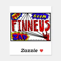 Boy's Name Finneus Sticker