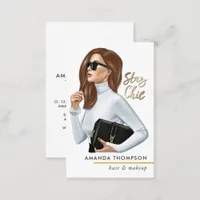 Chic Boss Beauty Fashion Business Card