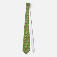 Vintage Easter Hen and Chicks in Basket Neck Tie