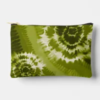 Green Tie Dye Accessory Pouch