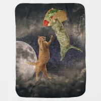 Taco Cats with Moon & Universe Baby Blanket