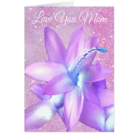 *~* Glitter Mother's Day Love You Flower Customize