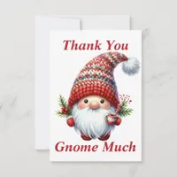 Christmas Gnome Thank You Card