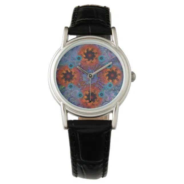 fractal flower pattern watch