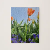 Tulips and Pansies Jigsaw Puzzle