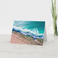 Customizable Happy Birthday | Turquoise Waves Card