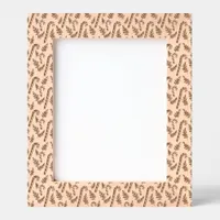 Christmas Candy Cane Pattern 8x10 Etched Frames