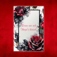 Roses are Red, Hope's Thread - Monogrammed | Poster