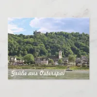 Burg Osterspai am Rhein Postcard