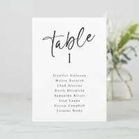 Simple Modern Wedding Seating Chart Signs Cards