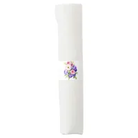 Pretty Elegant Watercolor Flower Bouquet  Napkin Bands