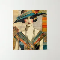 Vintage Fashion Woman Tapestry